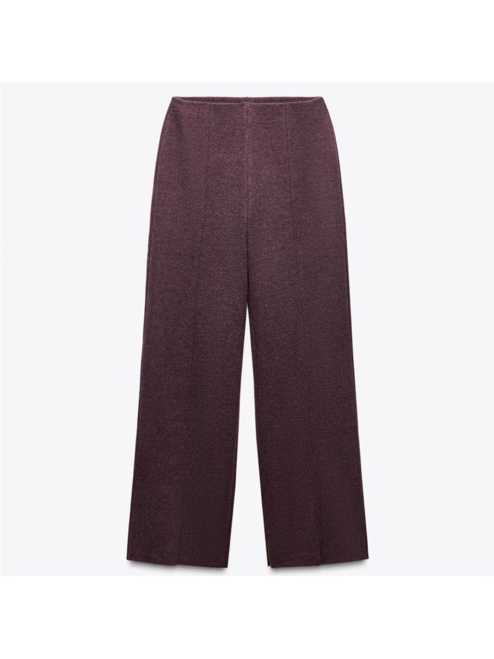 Zara high waisted knit trousers